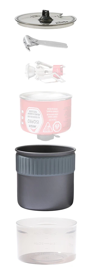 MSR Trail Mini Duo Cook Set Backpacking Cookware 2 MSR Trail Mini Duo Cook Set Backpacking Cookware - Image 2