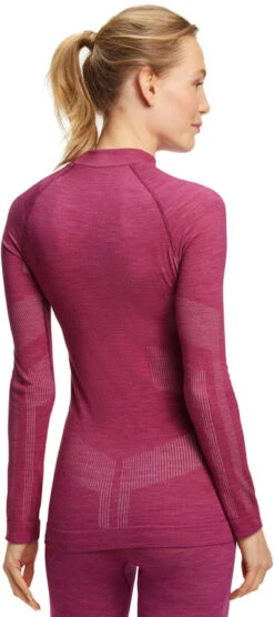 Falke Wool Tech Long Sleeve Women's Base Layer Top -Sports Equipment 33225 8692 rearview