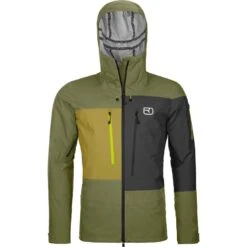 Ortovox 3L Deep Shell Men's Ski/Snowboard Jacket 13 Ortovox 3L Deep Shell Men's Ski/Snowboard Jacket -Sports Equipment 70850 62601 3L DEEP SHELL JACKET M wild herbs B 01copy