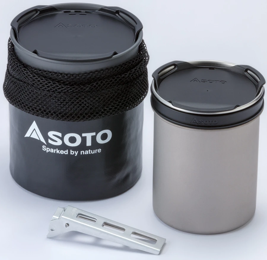 Soto Thermostack Cook Set Combo Lightweight Backpacking Cookware 2 Soto Thermostack Cook Set Combo Lightweight Backpacking Cookware - Image 2