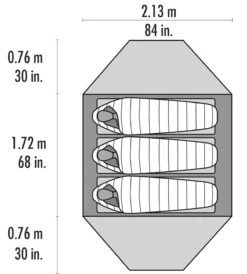 MSR Elixir 3 V2 Tent Backpacking Shelter -Sports Equipment 81650f31 125a 4321 a2d6 976370ebeb3810312 msr elixir 3 floorplan top