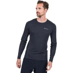 Montane Dart Technical Long Sleeve Base Layer Top -Sports Equipment Black1a