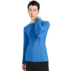 Icebreaker 200 Oasis Long Sleeve Merino Wool Crew Top 13 Icebreaker 200 Oasis Long Sleeve Merino Wool Crew Top -Sports Equipment FW22 Men 200OasisLSCreweLAZURITE 104365580 1copy 1