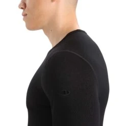 Icebreaker Merino 260 Technical Thermal Long Sleeve Top -Sports Equipment FW22 Men 260 Tech LS Crewe 104371001 5copy