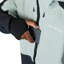 Adidas TERREX TechRock 3L Ski/Snowboard Jacket -Sports Equipment IB4218 14 APPAREL Photography HeroMrktngView4 transparent
