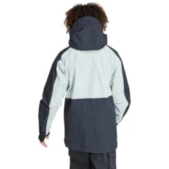 Adidas TERREX TechRock 3L Ski/Snowboard Jacket -Sports Equipment IB4218 5 APPAREL OnModel BackView transparent