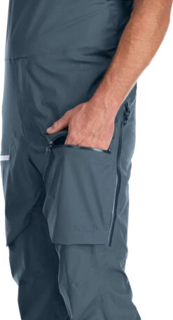 Rab Khroma Kinetic WTP Ski/Snowboard Bib Pants -Sports Equipment Khroma Kinetic Bib OrionBlue QWH 47 ORB DETAIL9