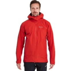 Montane Phase Waterproof Jacket 11 Montane Phase Waterproof Jacket -Sports Equipment MPHAJADR PHASE JACKET ADRENALINE RED 1 1