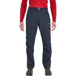 Montane Terra Pants Technical Softshell Trousers -Sports Equipment MTPNRECL TERRA PANTS REG LEG ECLIPSE BLUE 1