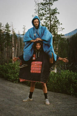 POLER Camp Poncho Reversible Camping Blanket With Hood -Sports Equipment PhotoJul31100630AM2