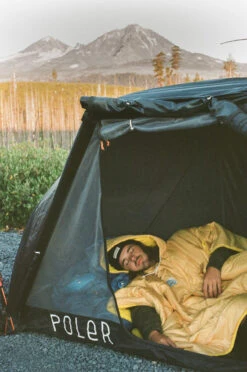 POLER Camp Poncho Reversible Camping Blanket With Hood -Sports Equipment PhotoJul31100840AM1