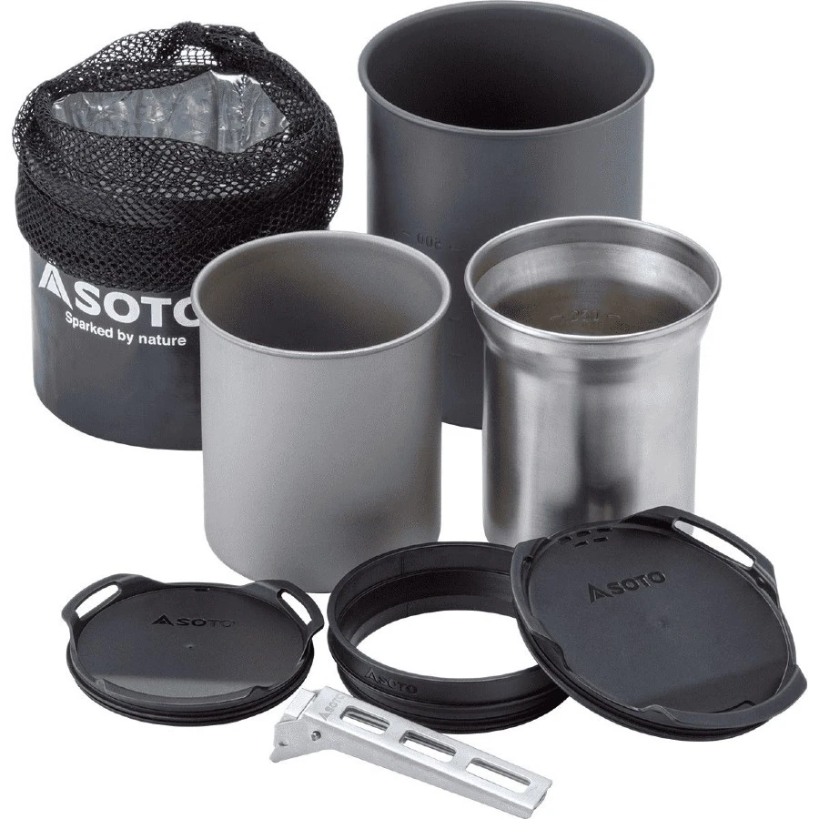Soto Thermostack Cook Set Combo Lightweight Backpacking Cookware 1 Soto Thermostack Cook Set Combo Lightweight Backpacking Cookware