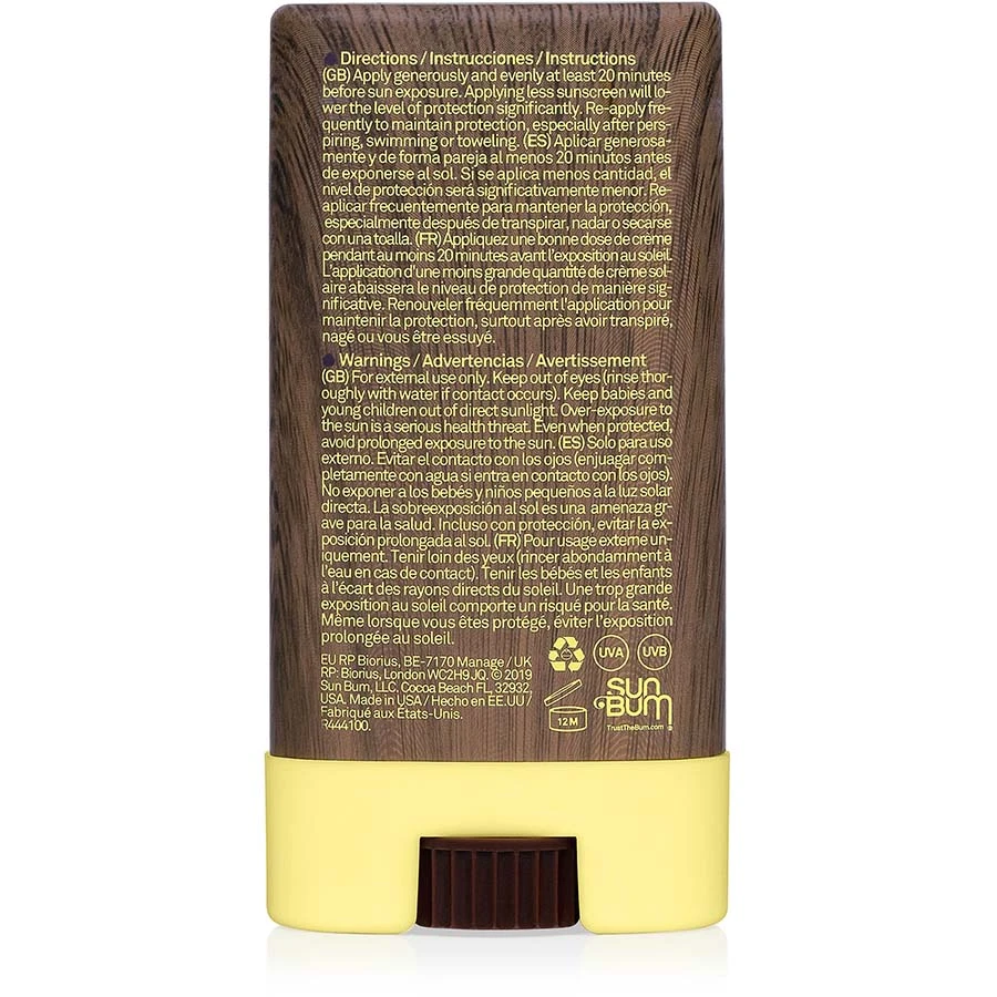 Sun Bum Original SPF 30 Sunscreen Face Stick 2 Sun Bum Original SPF 30 Sunscreen Face Stick - Image 2