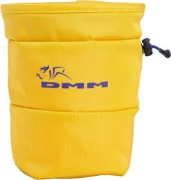 DMM Tube Rock Climbing Chalk Bag -Sports Equipment cb31ye tube chalk bag yellow 1
