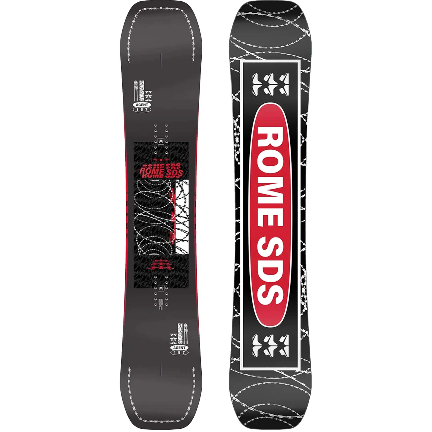 Rome Agent Hybrid Camber Snowboard 1 Rome Agent Hybrid Camber Snowboard