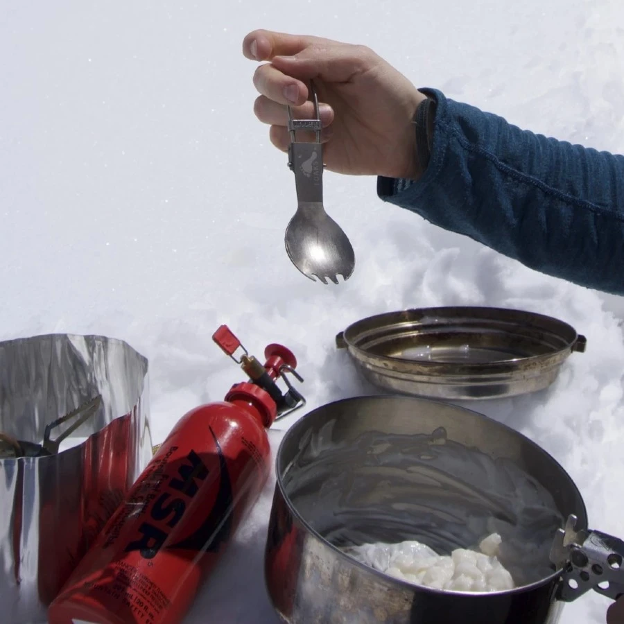 Titanium Folding Spork Ultralight Camping Cutlery 7 Titanium Folding Spork Ultralight Camping Cutlery - Image 7