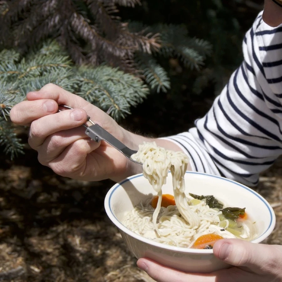 Titanium Folding Spork Ultralight Camping Cutlery 10 Titanium Folding Spork Ultralight Camping Cutlery - Image 10