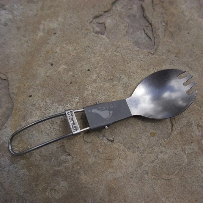 Titanium Folding Spork Ultralight Camping Cutlery 11 Titanium Folding Spork Ultralight Camping Cutlery - Image 11