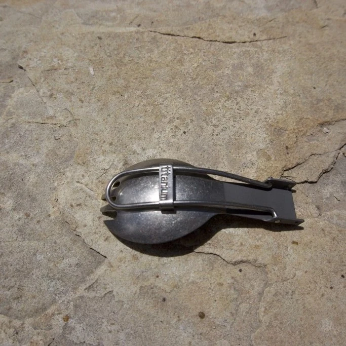 Titanium Folding Spork Ultralight Camping Cutlery 12 Titanium Folding Spork Ultralight Camping Cutlery - Image 12