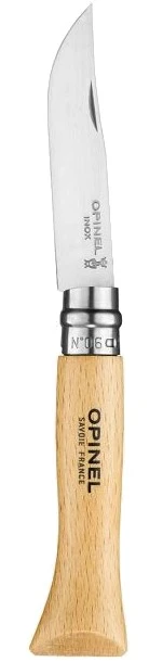 Opinel No.6 Stainless Steel Folding Pocket Knife