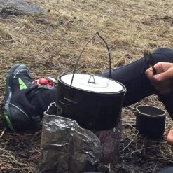 Titanium Pot + Bail Handle Ultralight Cookware -Sports Equipment pajb310