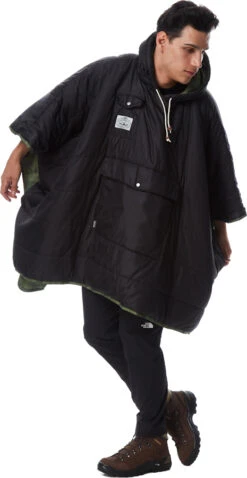 POLER Camp Poncho Reversible Camping Blanket With Hood -Sports Equipment poler 8402306095631copy