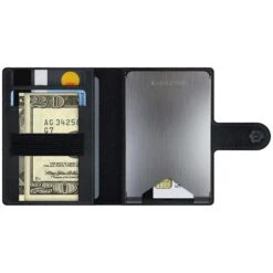 Ledlenser Lite Wallet Leather Travel Case/LED Torch -Sports Equipment products from shopify 0006 LiteWallet Blk Open 2048x2048copy