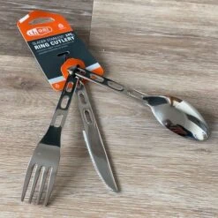 GSI Outdoors Glacier Stainless Ring Cutlery Set Camping Utensils 5 GSI Outdoors Glacier Stainless Ring Cutlery Set Camping Utensils -Sports Equipment wderfg2