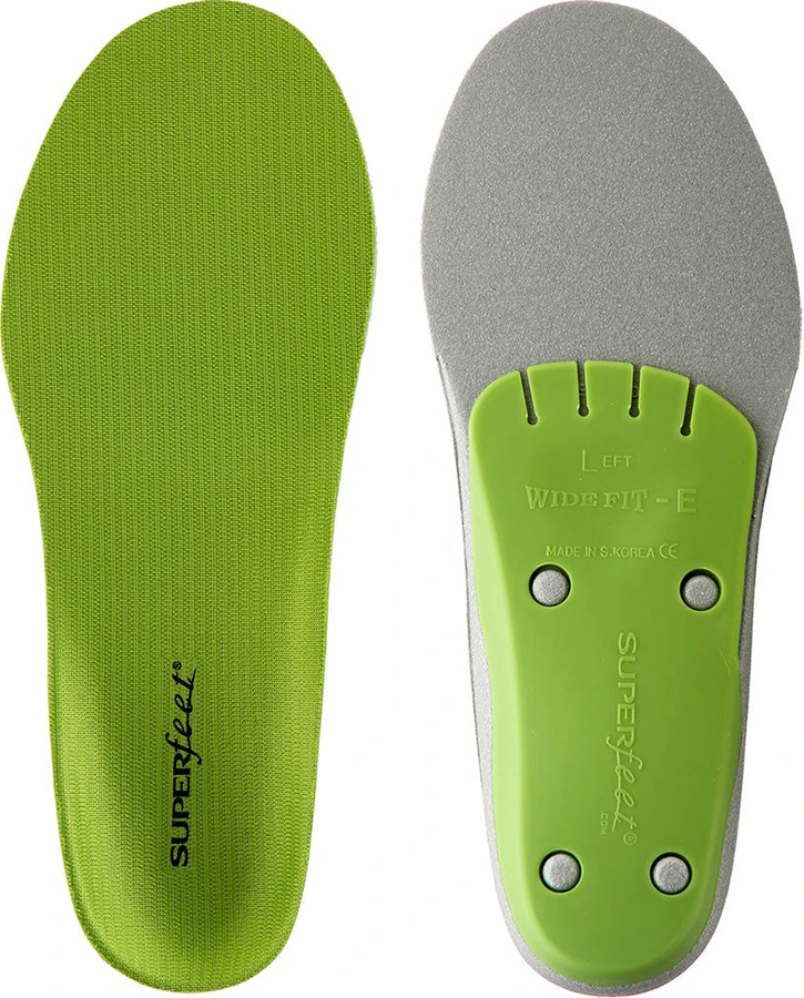 Superfeet Wide Green Performance Running/Hiking Insoles 1 Superfeet Wide Green Performance Running/Hiking Insoles