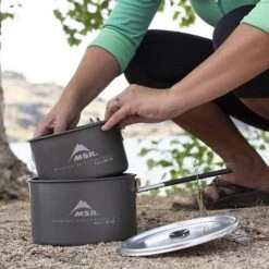 MSR Ceramic 2-Pot Set Compact Camping Cookware -Sports Equipment x518