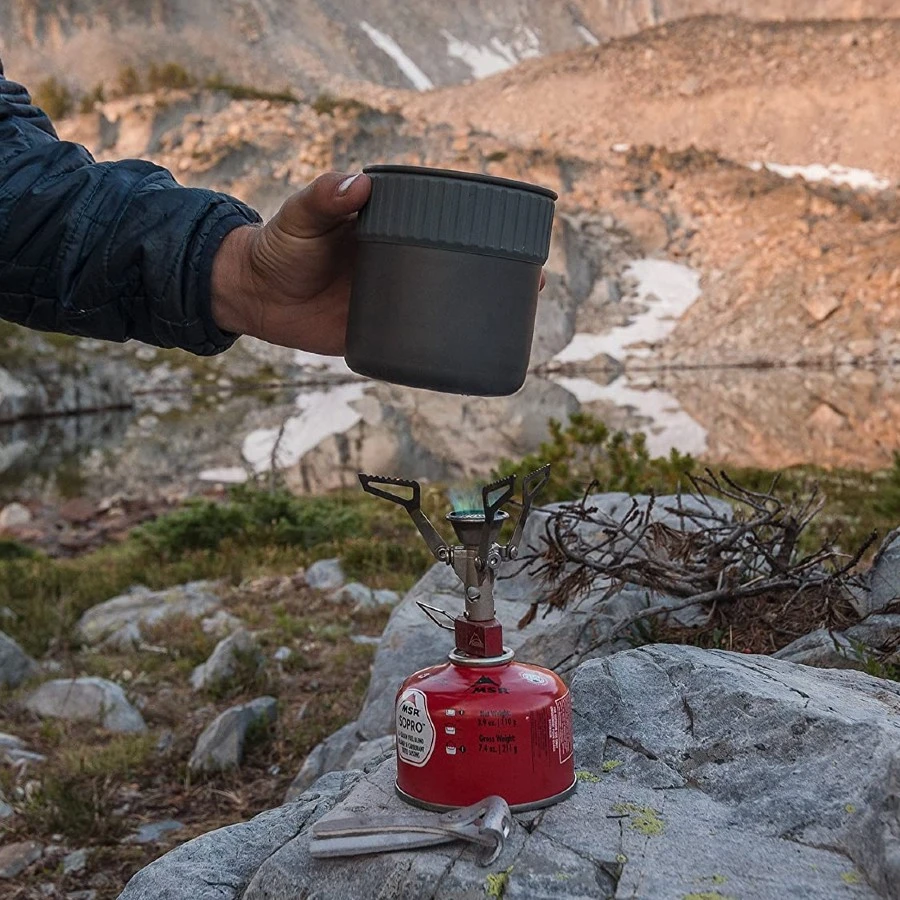 MSR Pocket Rocket 2 Mini Stove Kit Camping Stove & Cookware Set 4 MSR Pocket Rocket 2 Mini Stove Kit Camping Stove & Cookware Set - Image 4