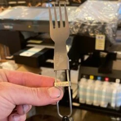 Titanium Folding Fork Ultralight Camping Cutlery -Sports Equipment zdf230